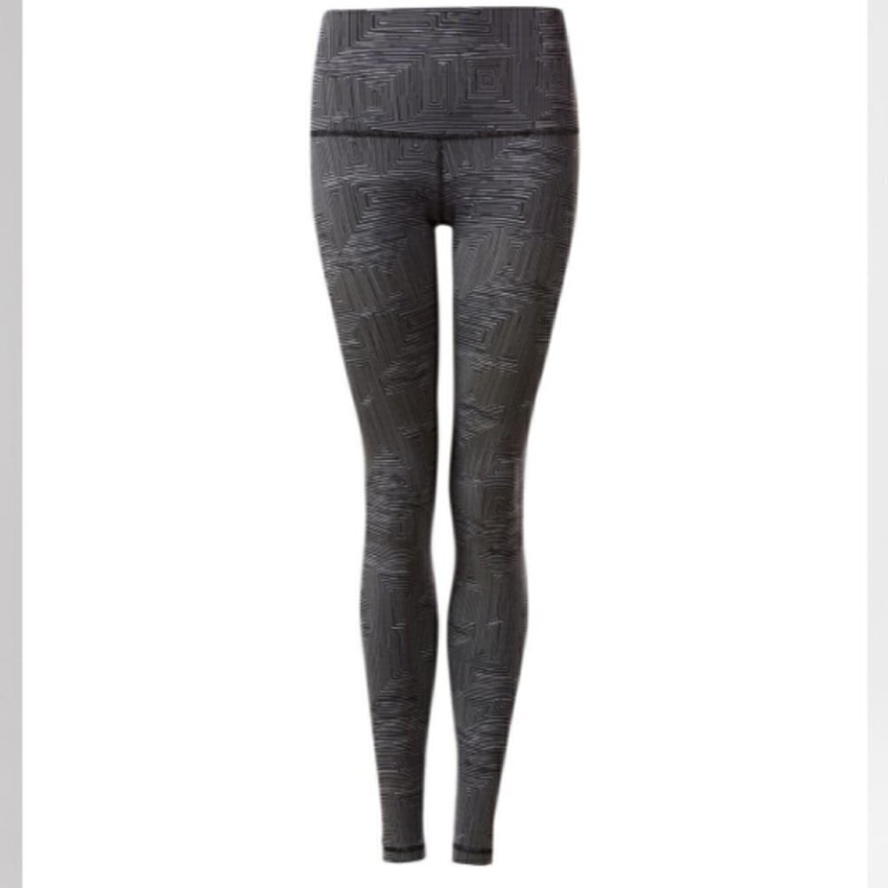Lululemon High Rise Wunder Under MazeJacquard Pant